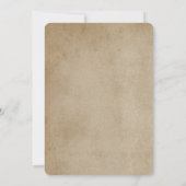 ログキャビン マウンテンズ ラスティック ウェディング インビテーション (裏面)