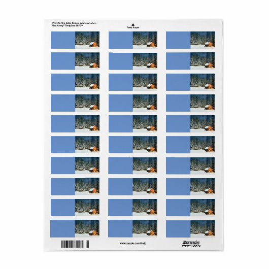 ログキャビン ラベル (フルシート)