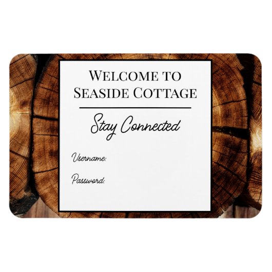 ログキャビンAirbnbバケーションレンタルWifiマグネット マグネット (横)