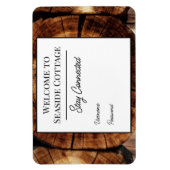 ログキャビンAirbnbバケーションレンタルWifiマグネット マグネット (縦)