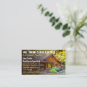 ログキャ素朴ビンレンタル写真 名刺 (スタンド正面)