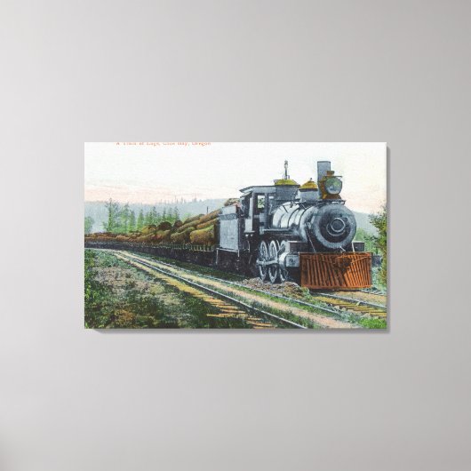 ログコスベイの列、または キャンバスプリント (正面)