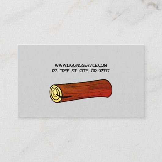 ログサービスの名刺 名刺 (裏面)