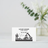 ログサービスの名刺 名刺 (スタンド正面)