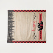 ログジャンボの誕生日パーティーの写真用背景 タペストリー (正面(横))