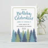ログツリーの誕生日招待状 招待状 (スタンド正面)