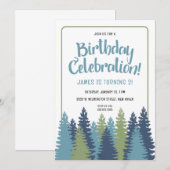 ログツリーの誕生日招待状 招待状 (正面/裏面)