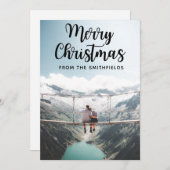 ログハウスでのんびりとしたクリスマスを！ シーズンカード (正面/裏面)