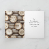 ログハウスの誕生日 カード (内部)