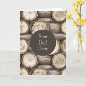 ログハウスの誕生日 カード (黄色い花)