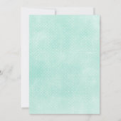 ログハウス風コテージ ミント＆イエロー オーダーメイド 年齢別 誕生日 招待状 (裏面)