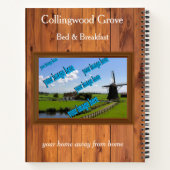 ログハウス風ベッド＆ブレックファースト 🌿 カントリーインのゲストブック ノートブック (裏面)