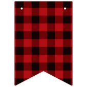 ログハウス風冬の樺柄パーティー バンティングフラッグ (第2の旗)