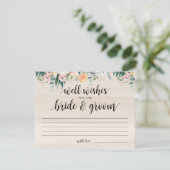 ログハウス風夕暮れのウェディング お祝いカード 招待状 (スタンド正面)