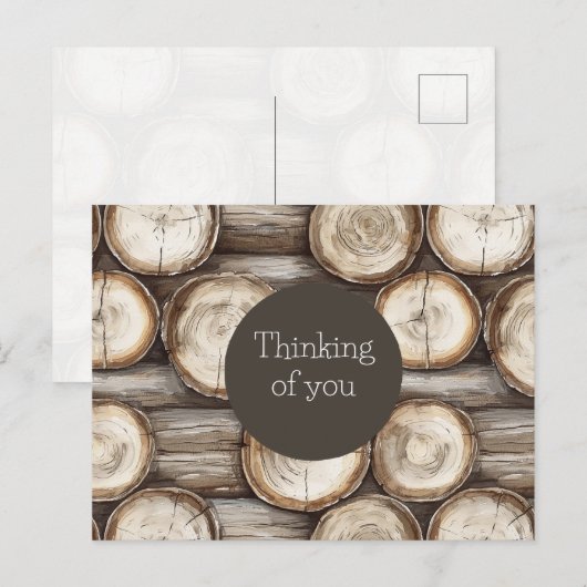 ログハウス　思い出してるよ ポストカード (正面/裏面)