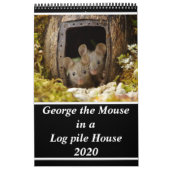 ログパイルの中でマウスのジョージ新しい家のカレンダー カレンダー (カバー)