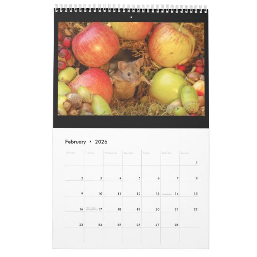 ログパイルの中でマウスをジョージHouse 2020カレンダー カレンダー (2月 2026)