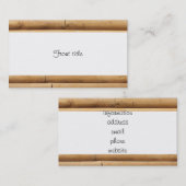 ログフェイクキャビンのサイディング背景 名刺 (正面/裏面)