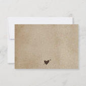 ログホームキャビン結婚式RSVP応答カード 出欠カード (裏面)