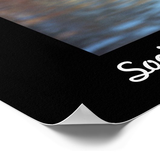 ログ上の鳥 ポスター (角)