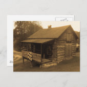 ログ初期のキャビン ポストカード (正面/裏面)