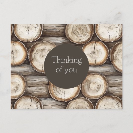 ログ小屋 思い出してるよ ポストカード (正面)