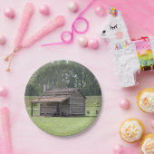 ログ素朴キャビンの写真 ペーパープレート (パーティー)