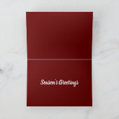 ログ素朴キャビンインザワイルドネスクリスマス シーズンカード (内部)