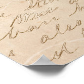 ログ素朴キャビン自然フォレストアートヴィンテージスクリプト ポスター (角)