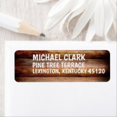 ログ素朴差出人住所ラベル ラベル (インサイチュ)