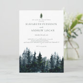 ログ フォレスト | リハーサル ディナー 招待状 (スタンド正面)