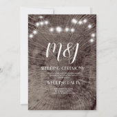 ログ ライト ウェディング プログラム ラスティック ウェディング (裏面)