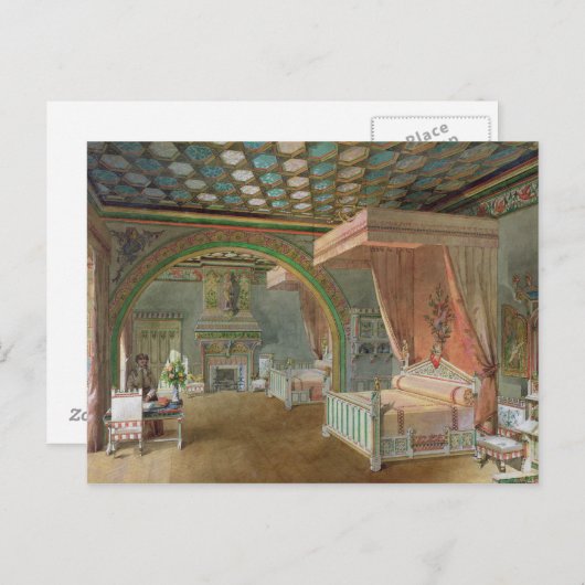 ロケタイヤード城のピンクの間 ポストカード (正面/裏面)