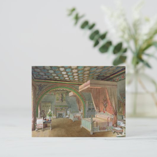 ロケタイヤード城のピンクの間 ポストカード (スタンド正面)