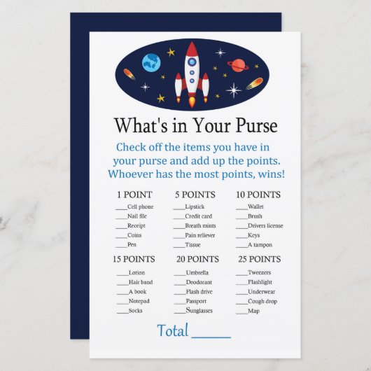 ロケットあなたの財布ゲームの中に何がある (正面/裏面)