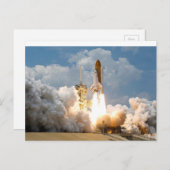 ロケットが宇宙はがきへ ポストカード (正面/裏面)