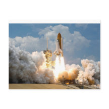 ロケットが宇宙はがきへ