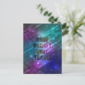 ロケットが走る ポストカード (スタンド正面)