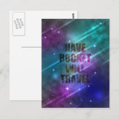 ロケットが走る ポストカード (正面/裏面)