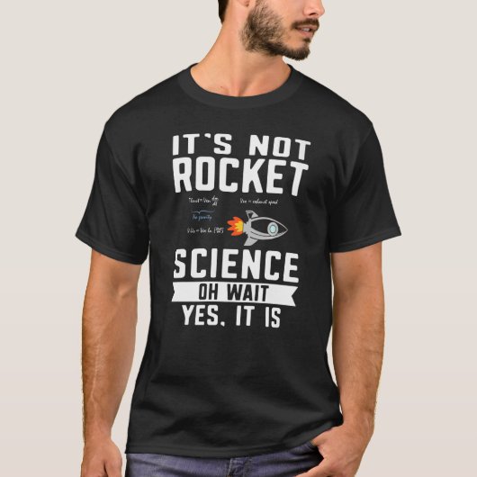 ロケットではない航空宇宙技術者方程式 Tシャツ (正面)