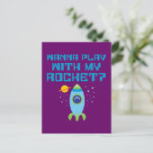 ロケットで遊ぼう ポストカード (スタンド正面)