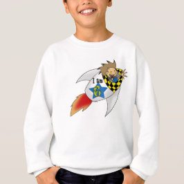ロケットで6歳の少年 Tシャツ