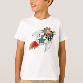 ロケットで6歳の少年 Tシャツ