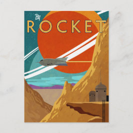 ロケットで ポストカード