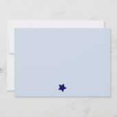 ロケットとスターズベビーシャワー招待状 招待状 (裏面)