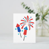 ロケットと花火 ポストカード (スタンド正面)