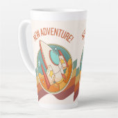 ロケットによる新たな冒険 カフェラテマグ (左アングル)