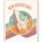 ロケットによる新たな冒険 シール (正面)