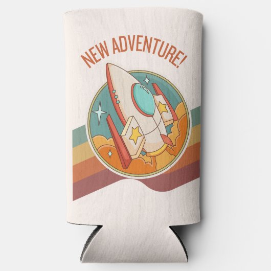 ロケットによる新たな冒険 スリム缶クーラー (正面)