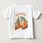 ロケットによる新たな冒険 ベビーTシャツ (裏面)